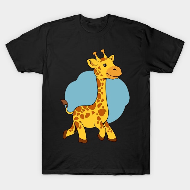 Giraffe African Animals Zoo Gift T-Shirt by Linco